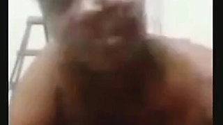 Black Cougar Mutual Masturbation with Giant Dick Guy