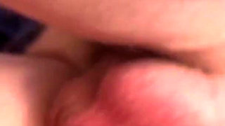 Amateur Couple Close-up Fuck and Cumshot on Panties