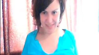 Chubby Brunette Big Boobs Dildo Masturbation