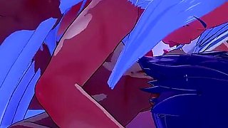 Mirko, Yoruichi and Olga Have a Triple Chocolate Lesbian Threesome
