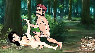 Rekha and Jagan fiercely Hindi Cartoon Sex Story