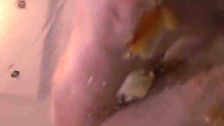 Fruit smoothie, Gina Gerson crushing fruit with her pussy and feet