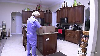 Sally Dangelo - Two Men And A Fuck The Moving Crew Is Heresally Dangelo