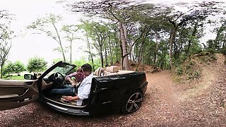 Stacy Snake enjoys fucking her man in the car