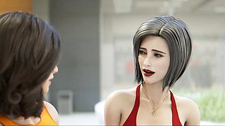 Japanese babe Misskitty2k strutting in high heels and stockings, diving into a wild fantasy