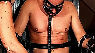 Strict Electro Play on the Chair by German Femdom