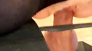 A Good Dildo Shot in Black Bodystockings