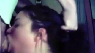 Extreme amateur pov blowjob with brunette babe