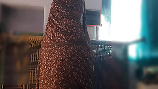 Very hot beautiful sister-in-law unzipping homemade clothes and fingering her pussy in front of the village desi beautiful sister-in-law brother-in-law