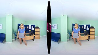 Will My Tits Help? - British Joi Office Shaved Fingering