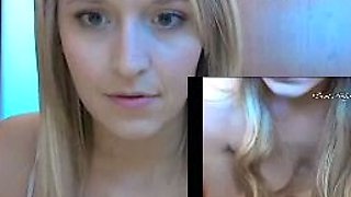 Blonde teen Sierras first erotic masturbation video