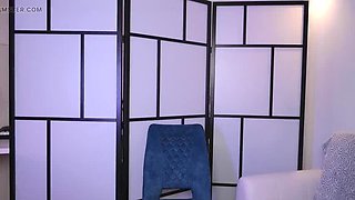 Stella Cardo Big Tits Blonde Masturbates After Club on Webcam at Home