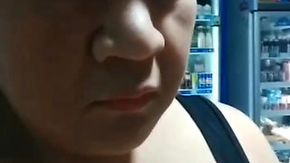 naughty sexy wife went to in grocery store