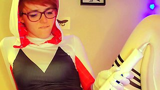 Beautiful wife masturbating show with webcam with toys