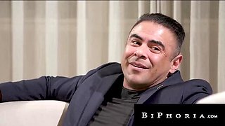 Bisexual Threesome with Aliya Brynn & Tony Sting - Big Cock Blowjob & Deep Throat Anal