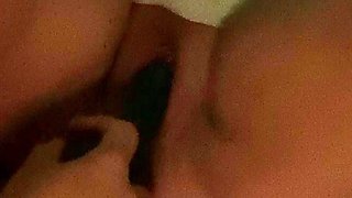 Amateur close up ass toying
