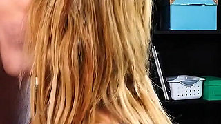 Naughty America Caucasian Krissy Lynn, the Boss, Fucks Jmac, to Keep Him Under Her Employment