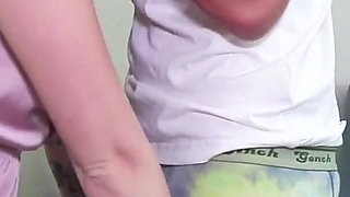 Omg! Beautiful Blonde College Curvy Cheeks Babe Fucks Boyfriend.