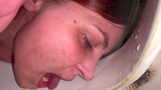 Licking Toilet Till Orgasm