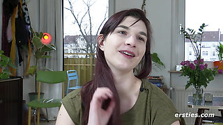 Ersties - Jade feels herself, touches herself and comes with feeling