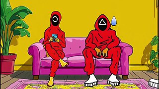 Cuckold Squid Games. Animated Parody of the Squid Game Cartoons Animation