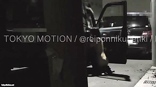 Reiponnikubenki getting fuck outside by stranger middle age men
