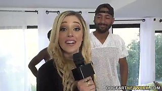 Blonde Kali Roses Takes Multiple BBC Cocks in Wild Gangbang Orgy