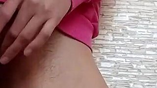 Girl After School Has Fun with Her Tight Hairy Pussy
