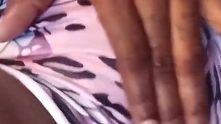 Rubbing My Clit Threw My Shorts Sucking My Nipples Fingering My Black Pussy