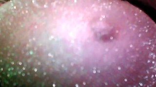 Slutty amateur flashing her big boobs in the backseat