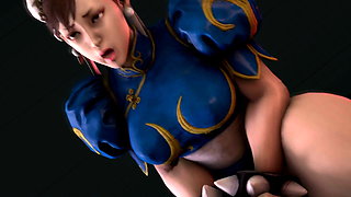 Chun - Li Riding Creampie
