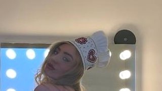 Amateur blond girl with big boobs getting fucked