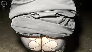 Japanese Sub Wife Outdoor Debut! Anal Sex On The Hood With Anal Creampie!
