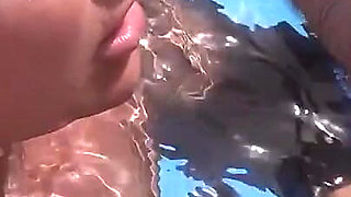 German Pornstar Kira Knight Blows Big Cock in Pool