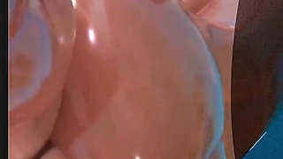 Fat Ass Fortnite Slut Getting Her Tight Oiled up Pussy Fucked