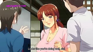 Wild hentai romp with big titty auntie in 3D anime experience