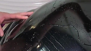 Lia Pisses All Over My Plump, Shiny Ass