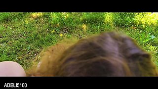Outdoor Blowjob in Nature Cum in Mouth Swallow