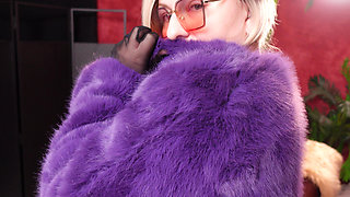Hot Fur Coat Collection - Part 2. Fetish MILF Arya Grander