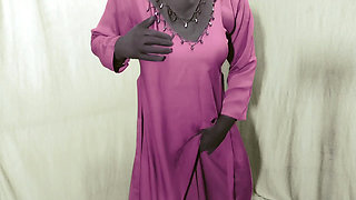 Beautiful Amena Bhabhi has sex indoors wearing a burqa and hijab
