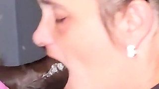 Super Gumjob and Massive Cumshot for Pink Glitter Nail Stepmom