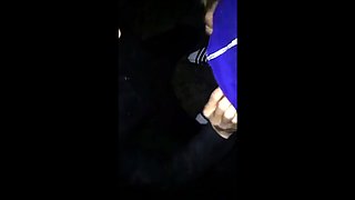 Sucking Big Cock Under the Bridge