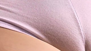 Big White Panty Camel Toe Asmr Tease