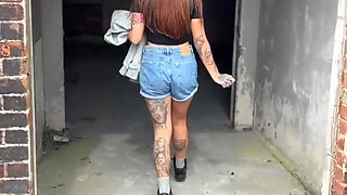 Sneaky Masturbation and Pee Whilst Urban Exploring!