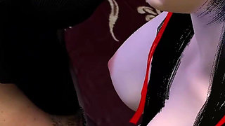 3D Cute Asian Babe Wearing Sexy Dress Got Fucked by Fat Dick