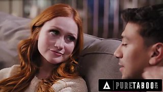 PURE TABOO Furious MILF Serene Siren Caught Stepson Fucking Stepsister Scarlet Skies On Security Cam