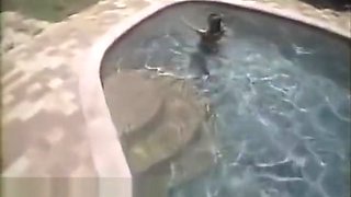 Sexy Young Redhead Angel Groped in Pool