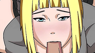 Naruto: Kunoichi Trainer - 18yo Virgin Blonde Young Babe Samui Gives Blowjob, Rides Her First Cock and Has Her First Anal Sex