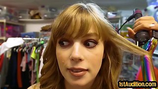 Casting cutie gets pussydestroyed