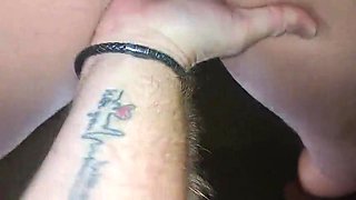 CHEATING SLUT WIFE gets CREAMPIE after pussy licking and rough pussy play in a hotel room